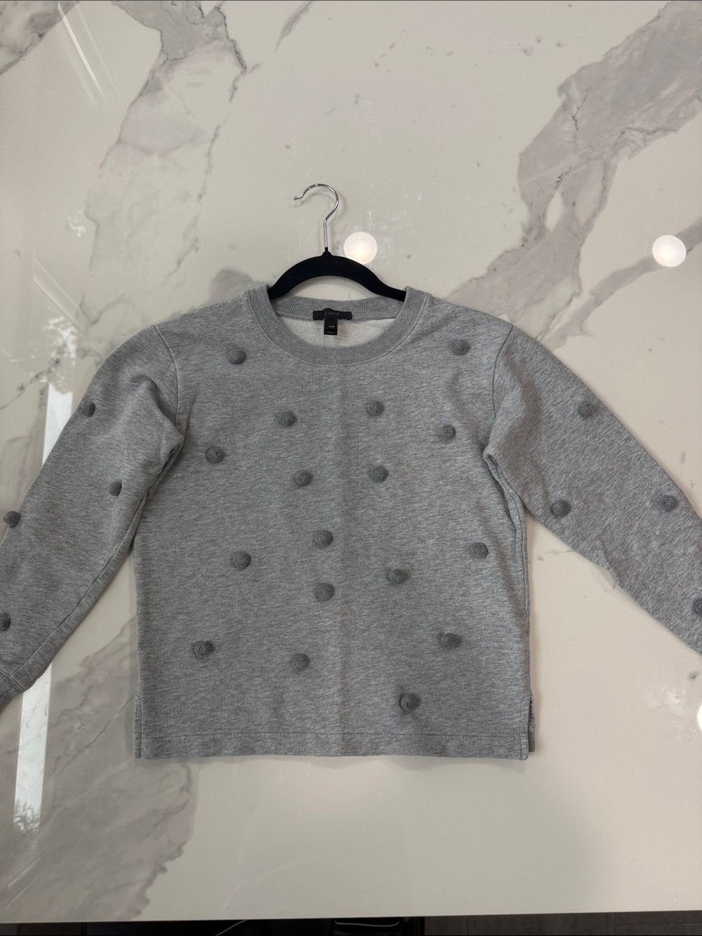 J Crew women Pom-Pom Sweatshirt